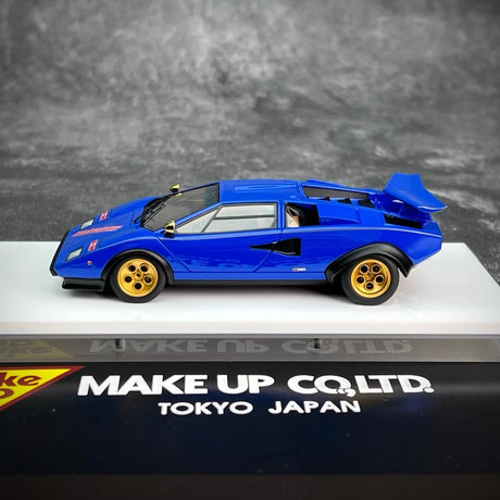 [Make Up] 1:43 Lamborghini 1982 Countach LP500S blauw modelauto Hars