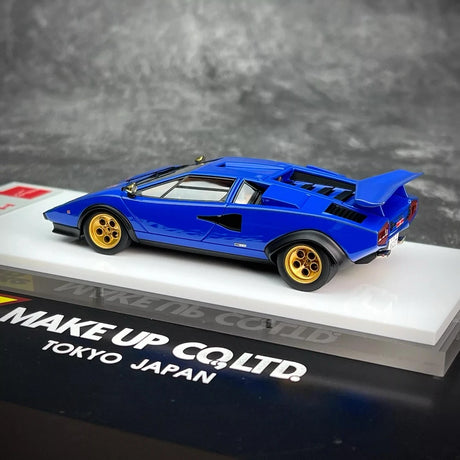 [Make Up] 1:43 Lamborghini 1982 Countach LP500S blauw modelauto Hars