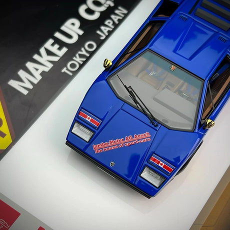 [Make Up] 1:43 Lamborghini 1982 Countach LP500S blauw modelauto Hars