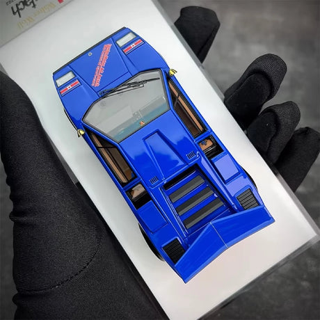 [Make Up] 1:43 Lamborghini 1982 Countach LP500S blauw modelauto Hars