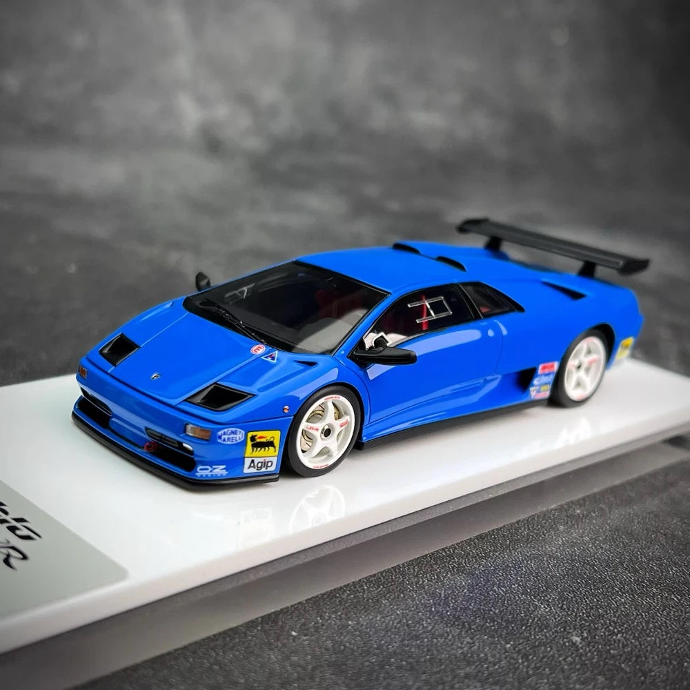 [Make Up] 1:43 Lamborghini 1996 Diablo SVR Racing sininen pienoismalli Hartsi