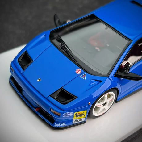 [Make Up] 1:43 Lamborghini 1996 Diablo SVR Racing blauw modelauto Hars