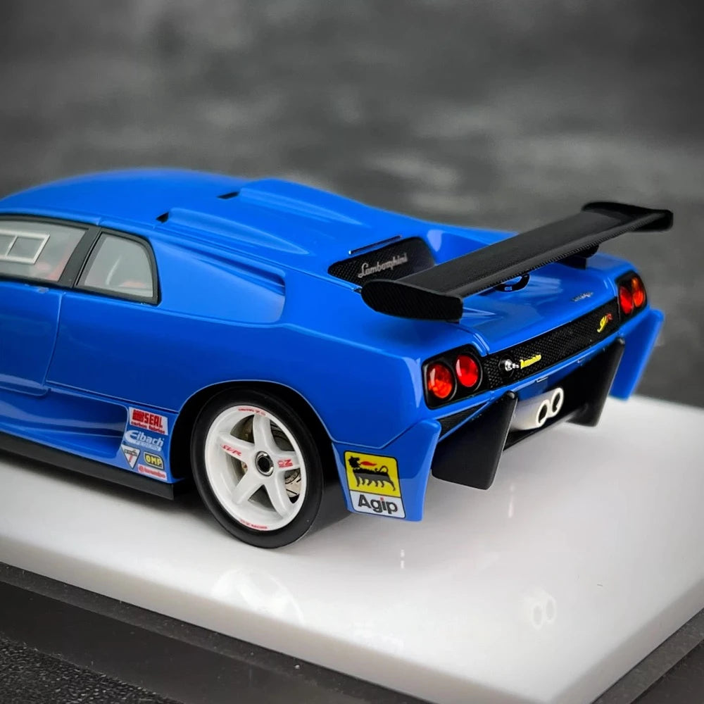 [Make Up] 1:43 Lamborghini 1996 Diablo SVR Racing Blue Model Car Resin