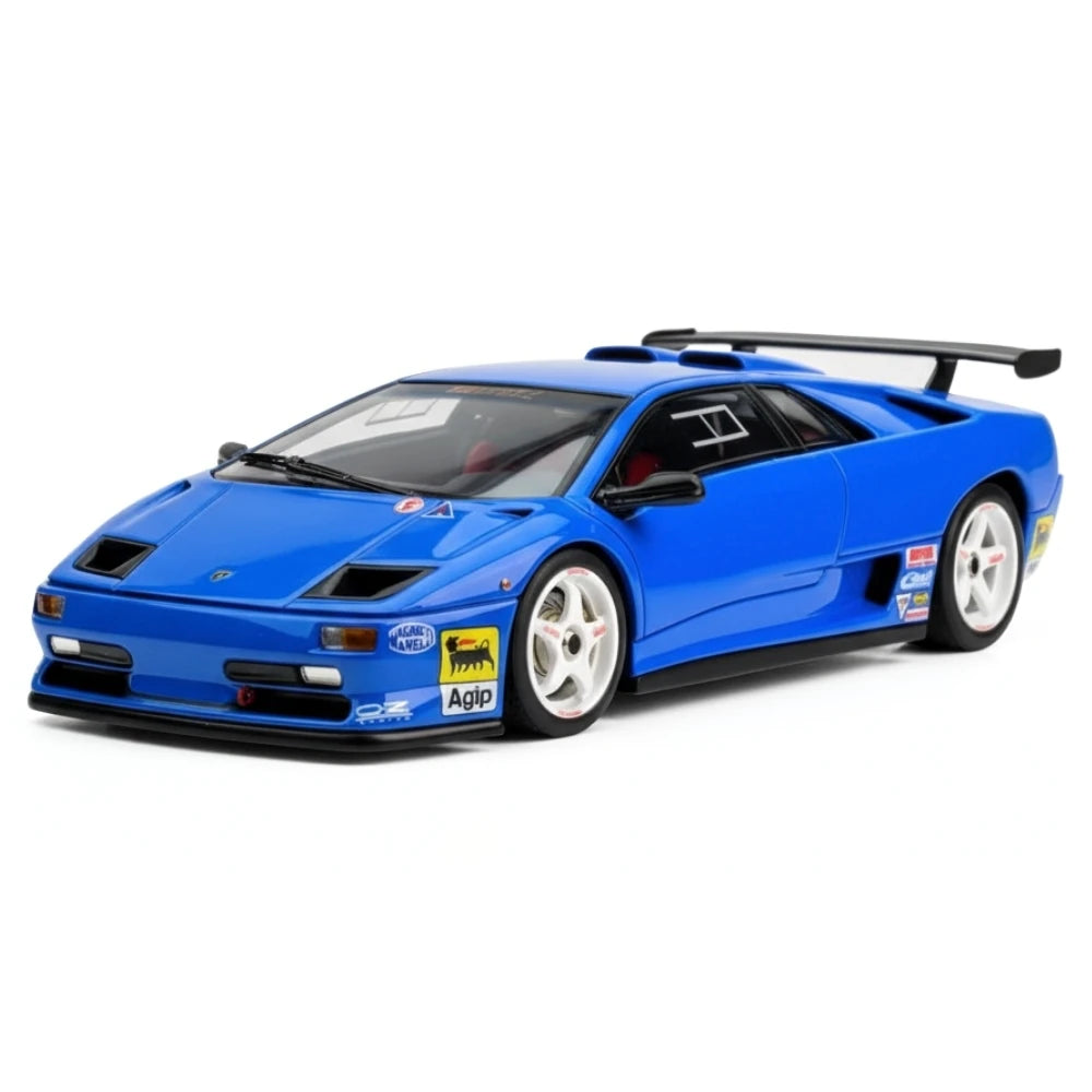 [Make Up] 1:43 Lamborghini 1996 Diablo SVR Racing Blue Model Car Resin