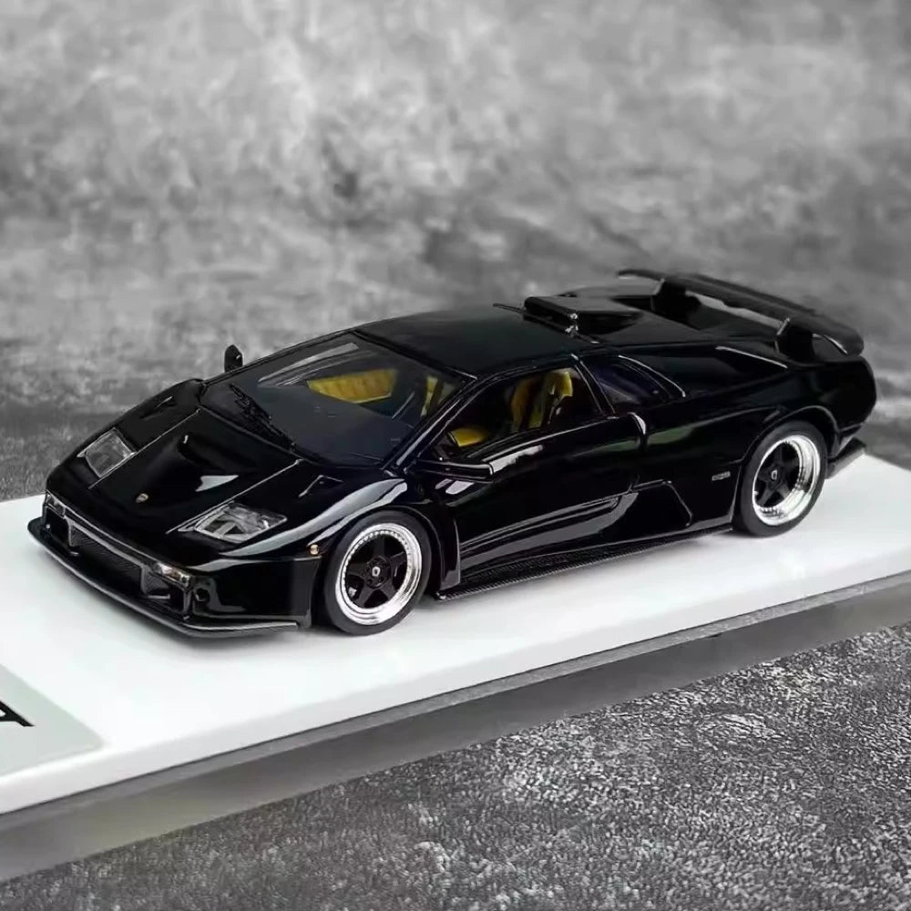 [Make Up] 1:43 Lamborghini 1999 Diablo GT Black Model Car Resin