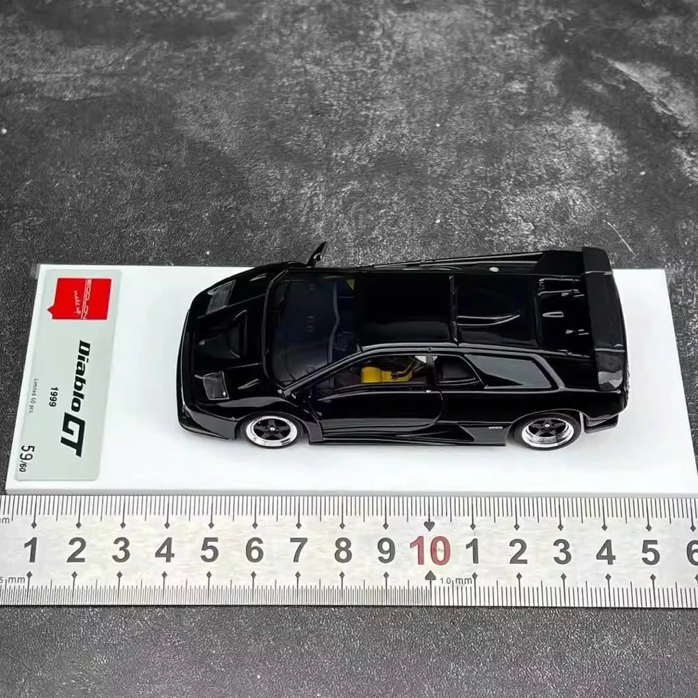 [Make Up] 1:43 Lamborghini 1999 Diablo GT Black Model Car Resin