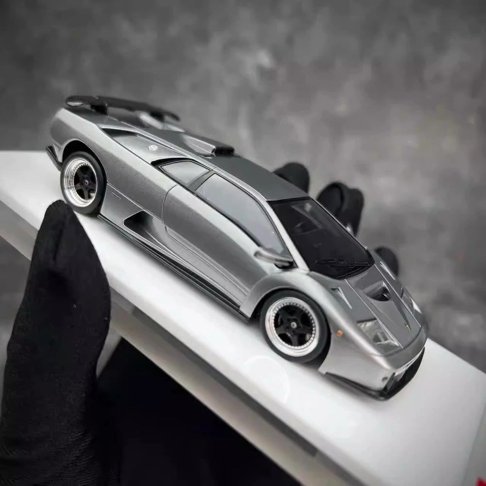 [Make Up] 1:43 Lamborghini 1999 Diablo GT Silver Model Car Resin