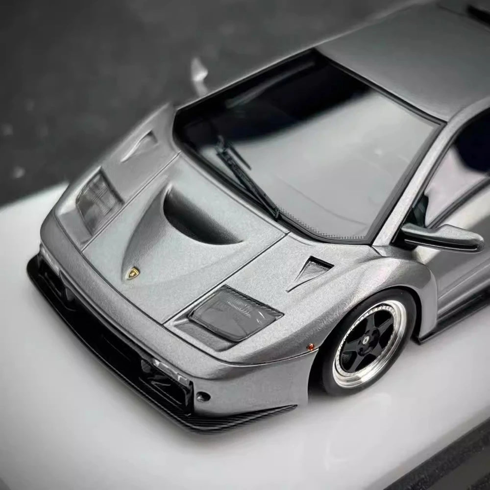 [Make Up] 1:43 Lamborghini 1999 Diablo GT Silver Model Car Resin