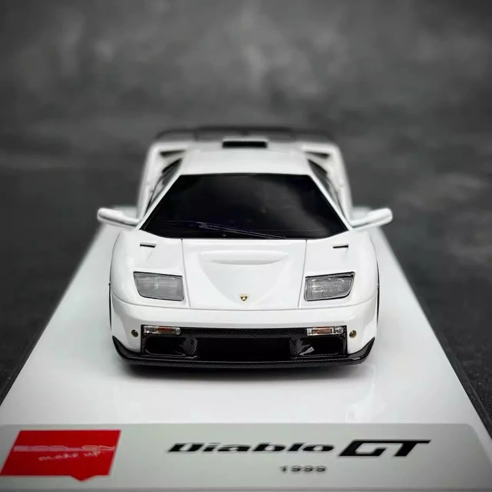 [Make Up] 1:43 Lamborghini 1999 Diablo GT White Model Car Resin