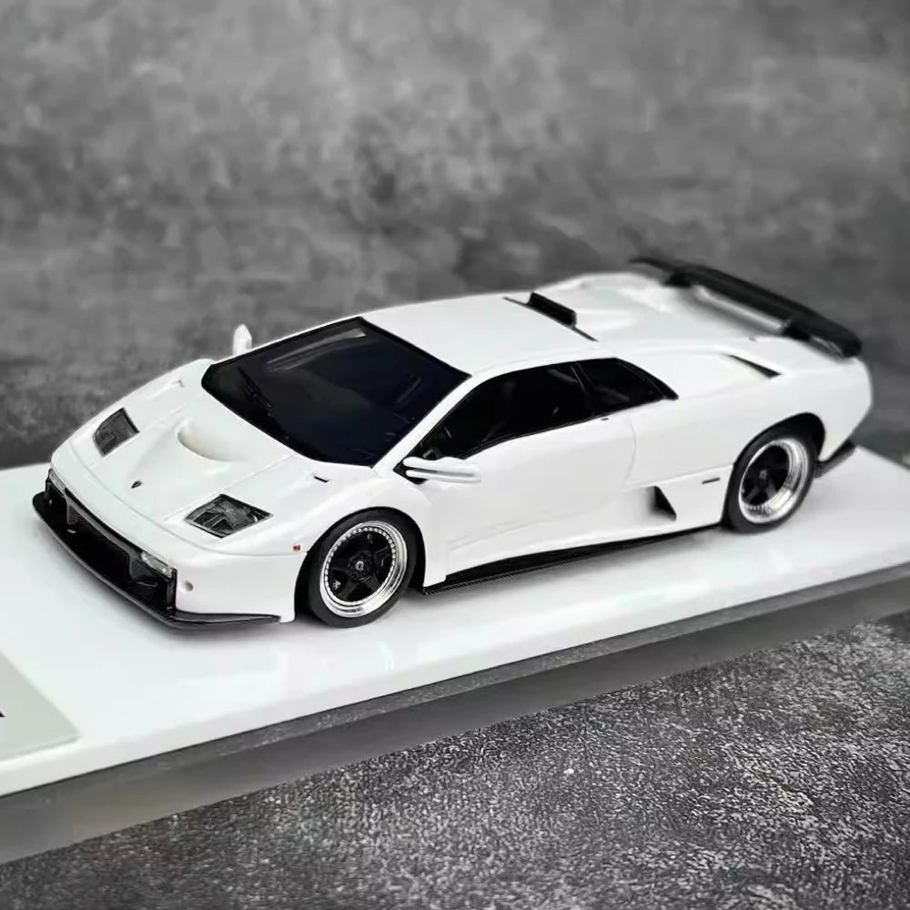 [Make Up] 1:43 Lamborghini 1999 Diablo GT White Model Car Resin