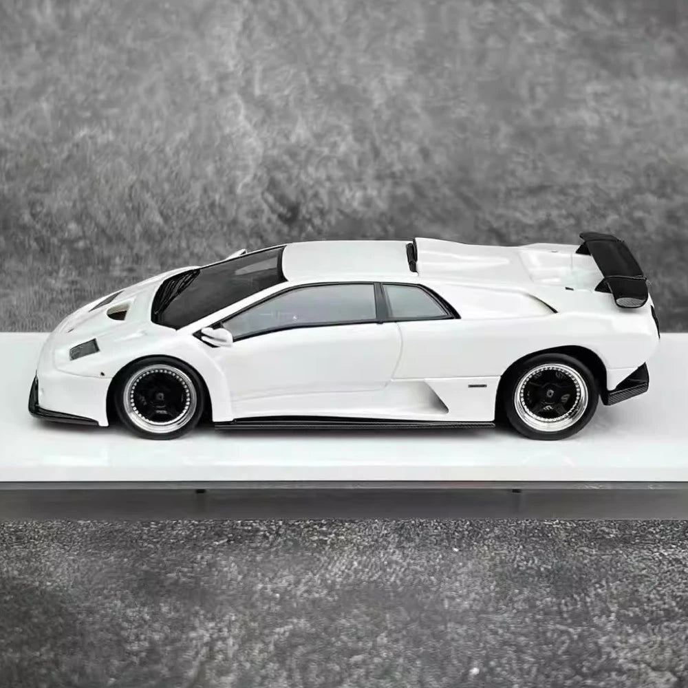 [Make Up] 1:43 Lamborghini 1999 Diablo GT White Model Car Resin