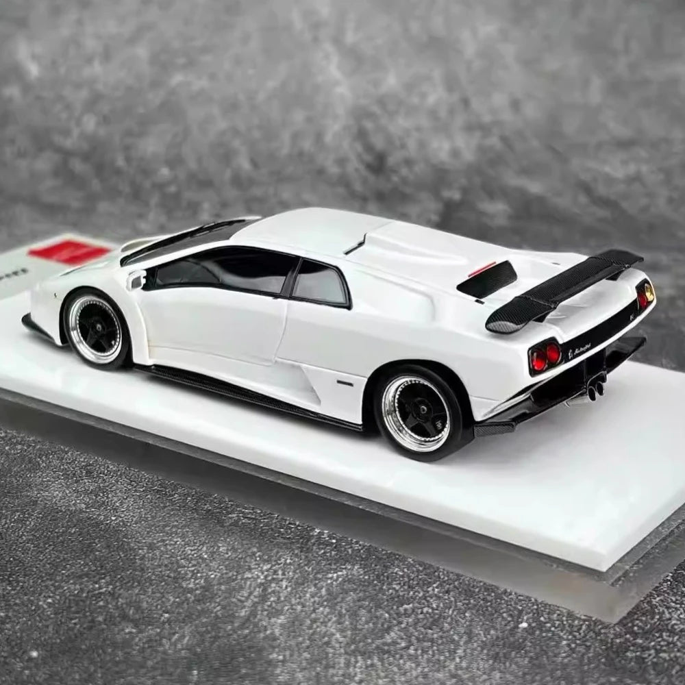 [Make Up] 1:43 Lamborghini 1999 Diablo GT White Model Car Resin