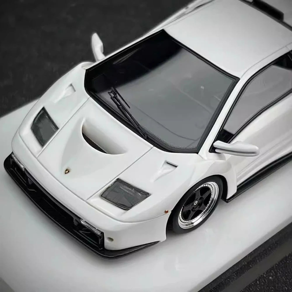 [Make Up] 1:43 Lamborghini 1999 Diablo GT White Model Car Resin