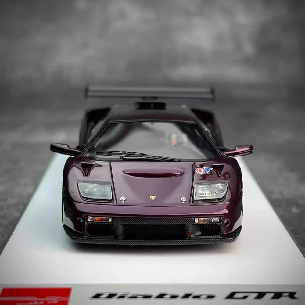 [Make Up] 1:43 Lamborghini 1999 Diablo GTR Purple Model Car Resin