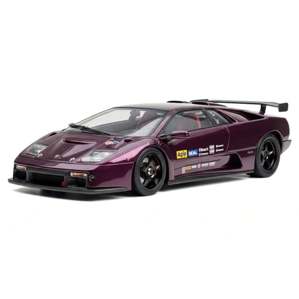 [Make Up] 1:43 Lamborghini 1999 Diablo GTR Purple Model Car Resin