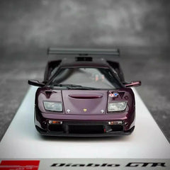 [Make Up] 1:43 Lamborghini 1999 Diablo GTR Purple Model Car Resin