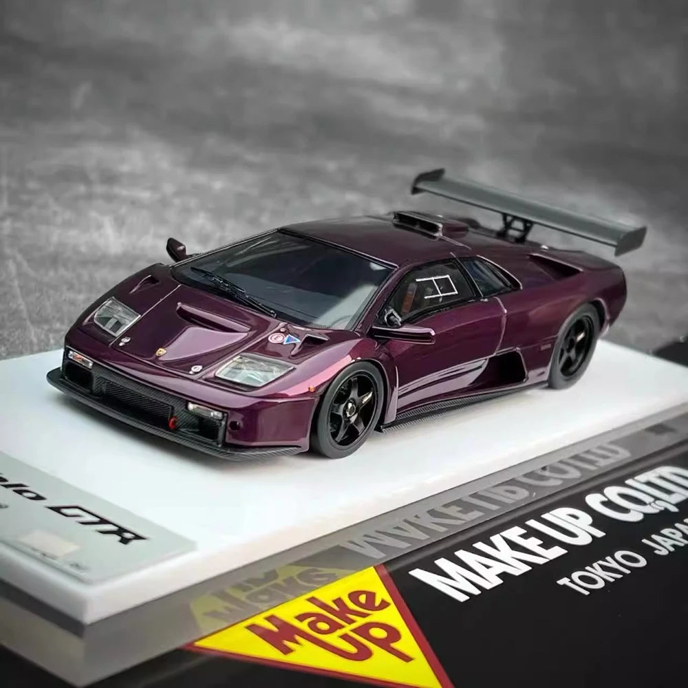 [Make Up] 1:43 Lamborghini 1999 Diablo GTR Purple Model Car Resin