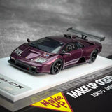 [Make Up] 1:43 Lamborghini 1999 Diablo GTR Purple Model Car Resin