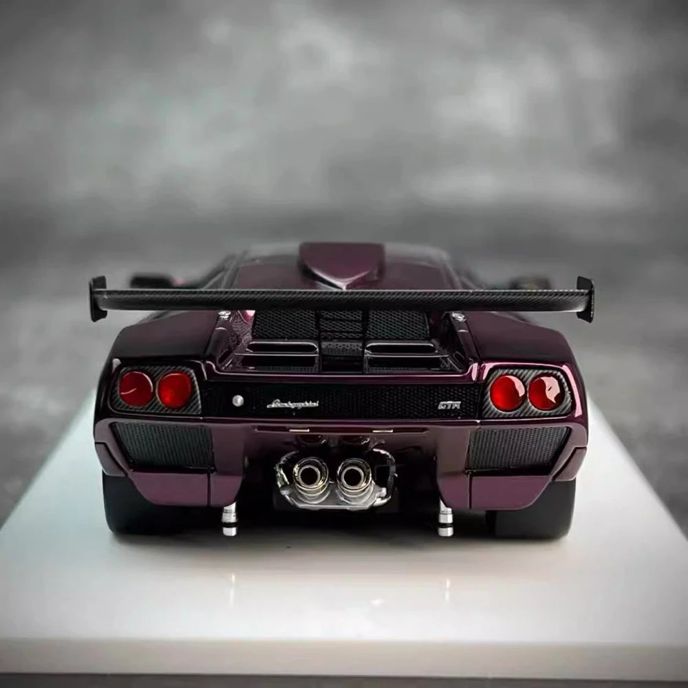 [Make Up] 1:43 Lamborghini 1999 Diablo GTR Purple Model Car Resin