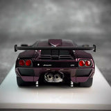 [Make Up] 1:43 Lamborghini 1999 Diablo GTR Purple Model Car Resin