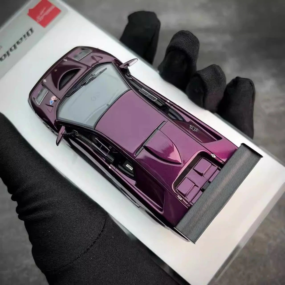 [Make Up] 1:43 Lamborghini 1999 Diablo GTR Purple Model Car Resin