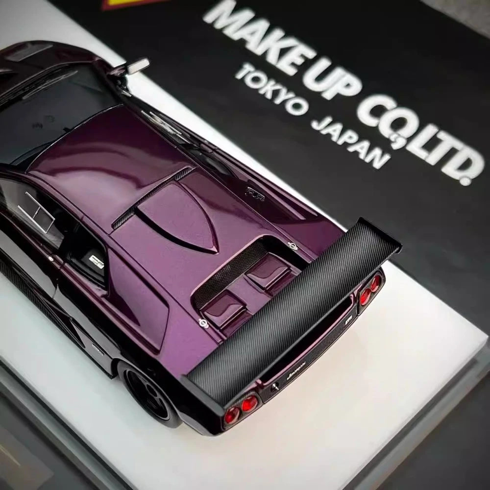 [Make Up] 1:43 Lamborghini 1999 Diablo GTR Purple Model Car Resin