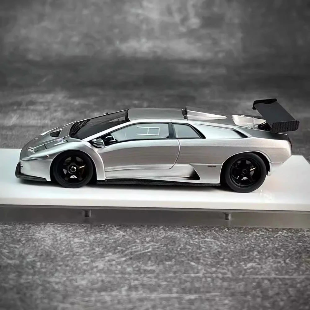 [Make Up] 1:43 Lamborghini 1999 Diablo GTR Silver Model Car Resin