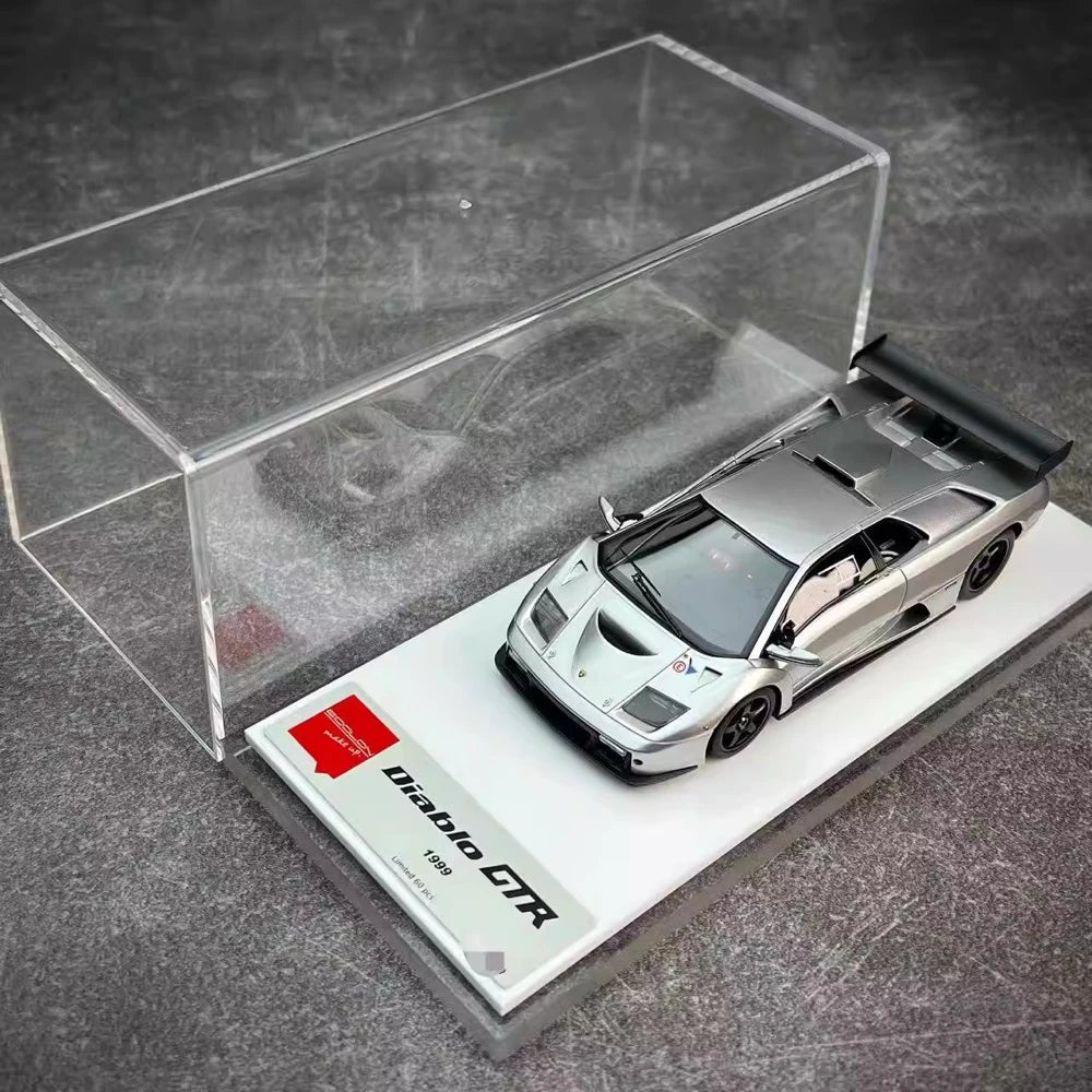 [Make Up] 1:43 Lamborghini 1999 Diablo GTR argento modellino di auto resina