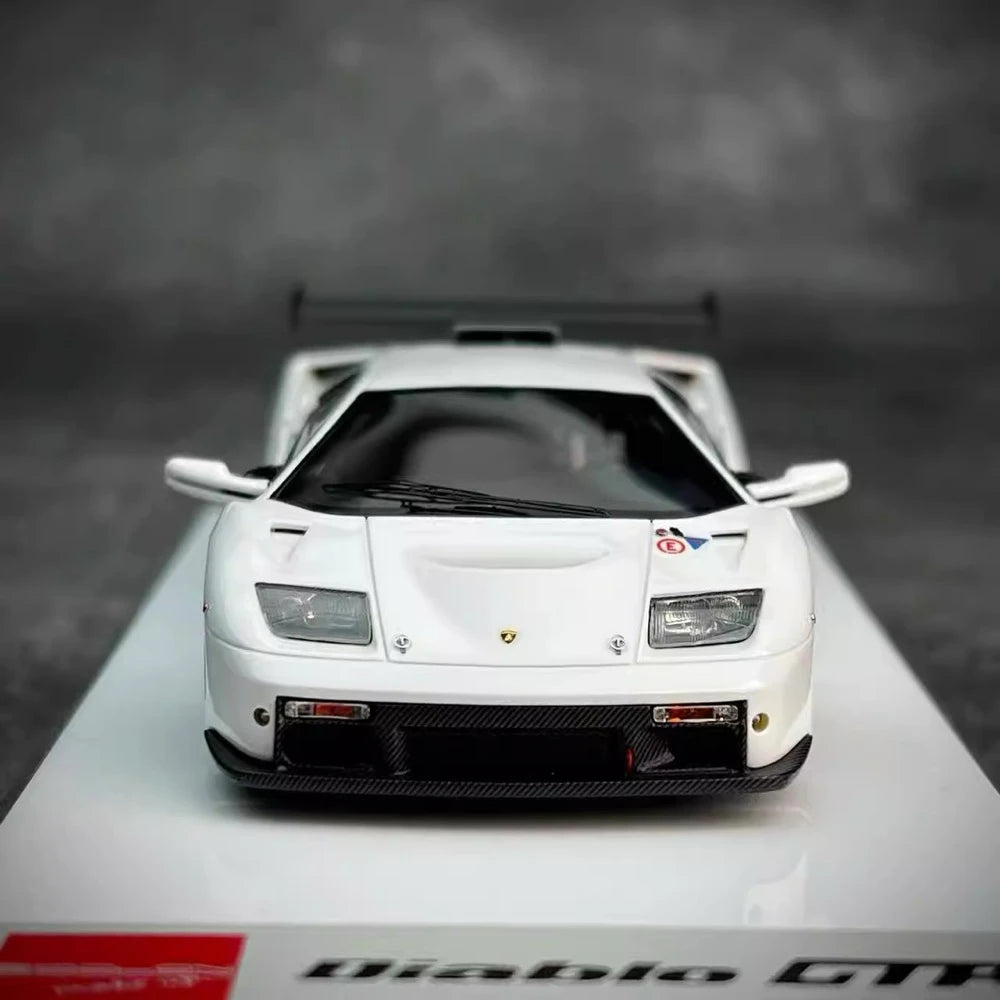 [Make Up] 1:43 Lamborghini 1999 Diablo GTR White Model Car Resin