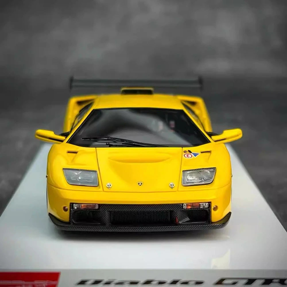 [Make Up] 1:43 Lamborghini 1999 Diablo GTR Yellow Model Car Resin