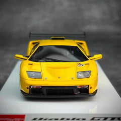 [Make Up] 1:43 Lamborghini 1999 Diablo GTR Yellow Model Car Resin