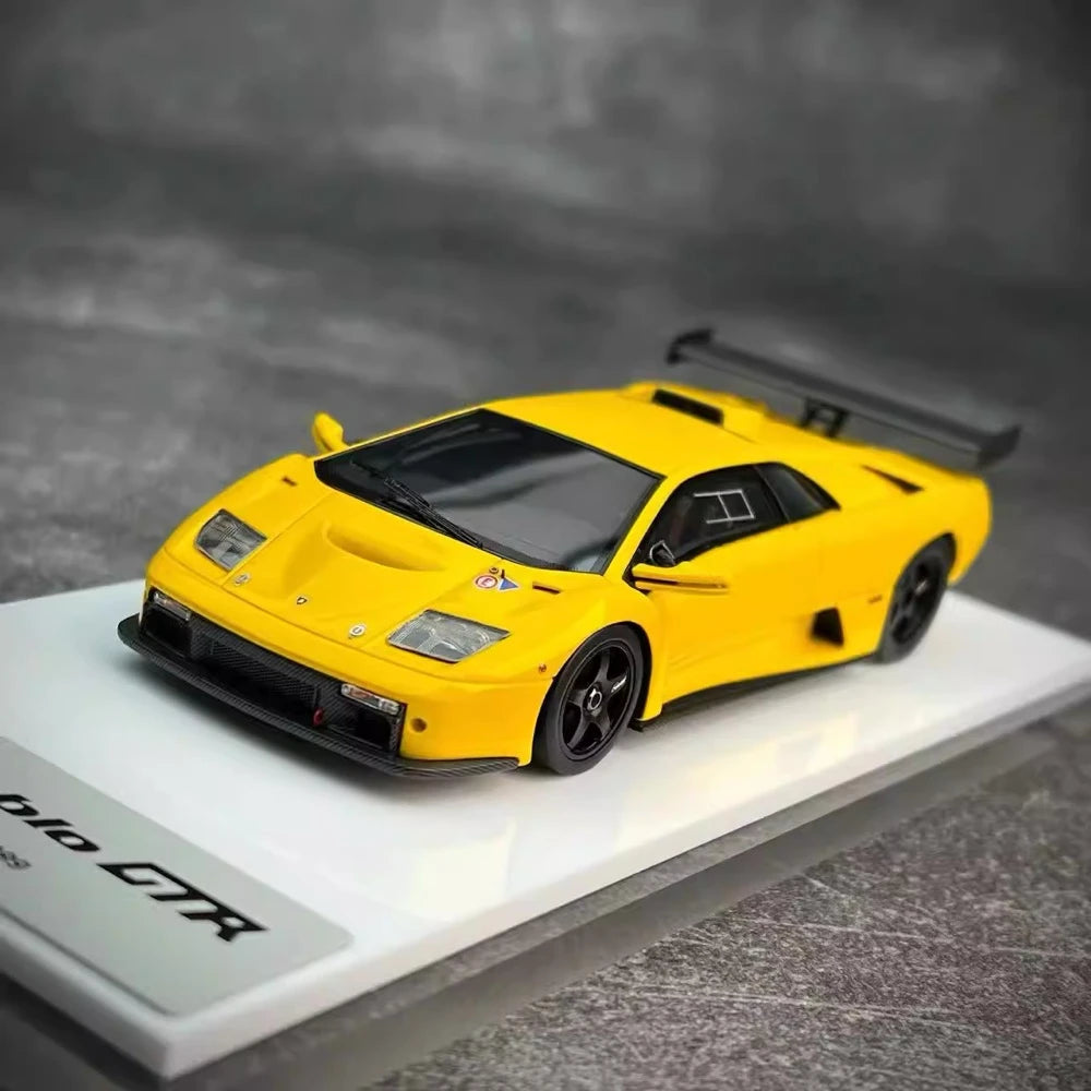 [Make Up] 1:43 Lamborghini 1999 Diablo GTR Yellow Model Car Resin