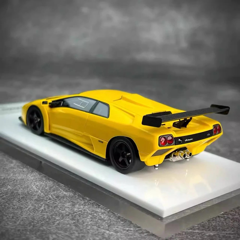 [Make Up] 1:43 Lamborghini 1999 Diablo GTR Yellow Model Car Resin