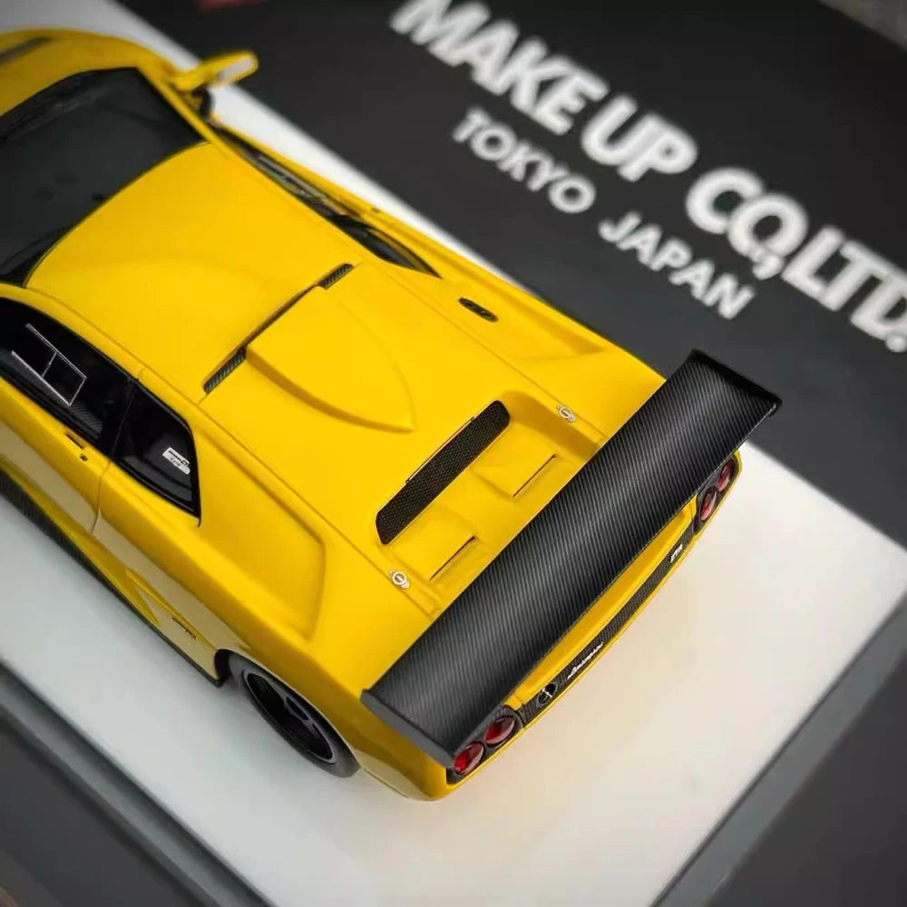 [Make Up] 1:43 Lamborghini 1999 Diablo GTR Yellow Model Car Resin