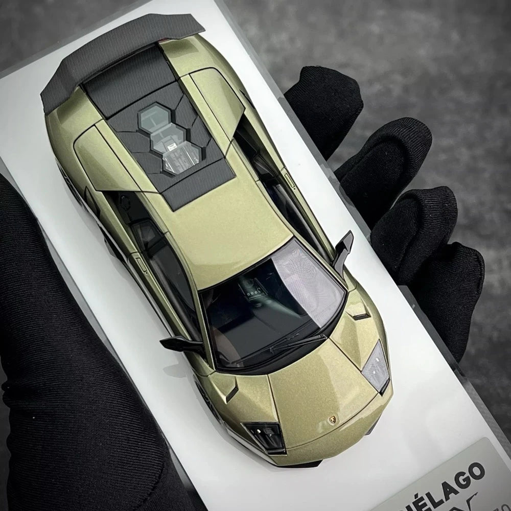[Make Up] 1:43 Lamborghini 2009 Murcielago LP670-4 SV grijs modelauto Hars