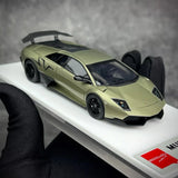 [Make Up] 1:43 Lamborghini 2009 Murcielago LP670-4 SV グレー モデルカー レジン