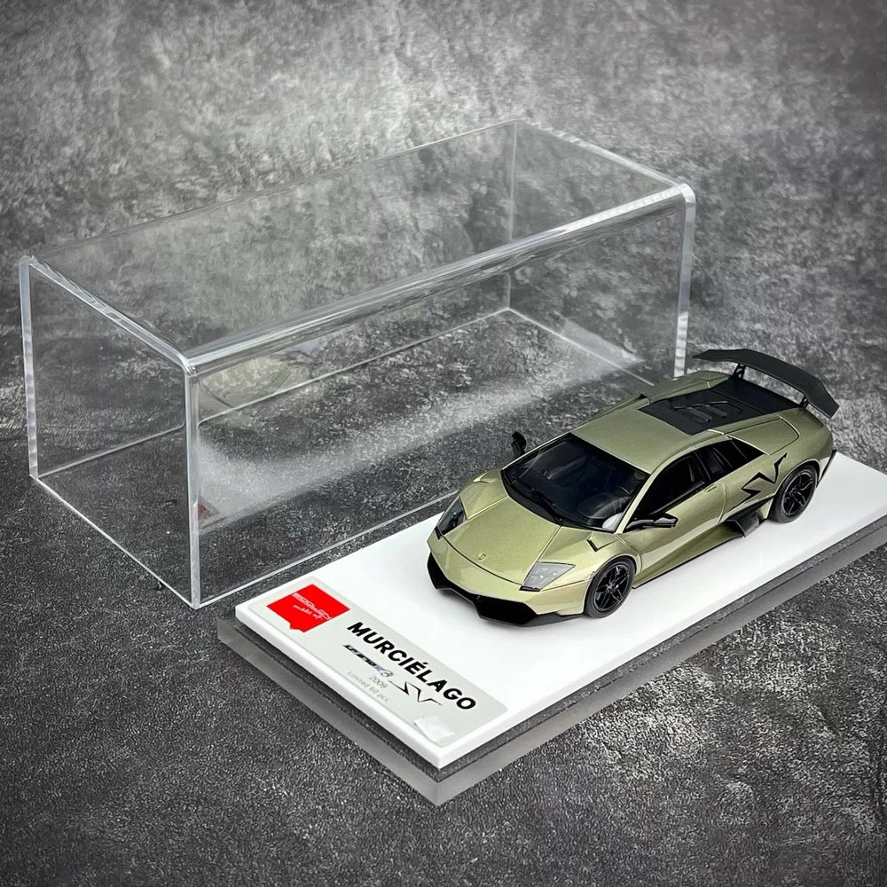 [Make Up] 1:43 Lamborghini 2009 Murcielago LP670-4 SV grijs modelauto Hars