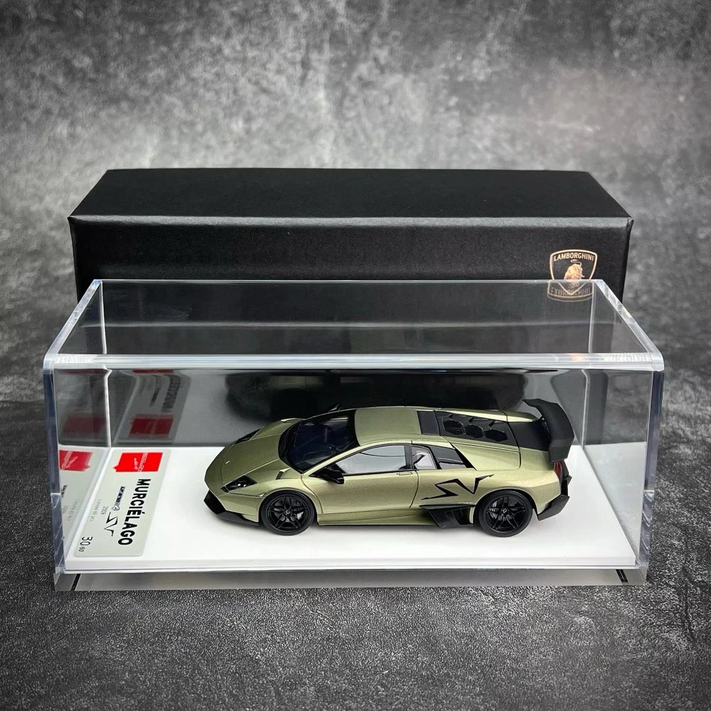 [Make Up] 1:43 Lamborghini 2009 Murcielago LP670-4 SV grijs modelauto Hars