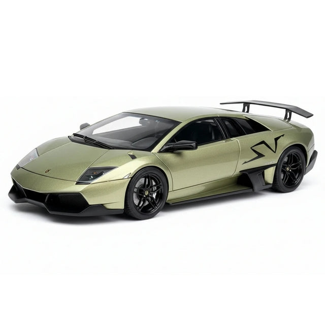 [Make Up] 1:43 Lamborghini 2009 Murcielago LP670-4 SV グレー モデルカー レジン