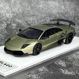 [Make Up] 1:43 Lamborghini 2009 Murcielago LP670-4 SV グレー モデルカー レジン