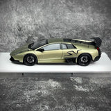 [Make Up] 1:43 Lamborghini 2009 Murcielago LP670-4 SV グレー モデルカー レジン