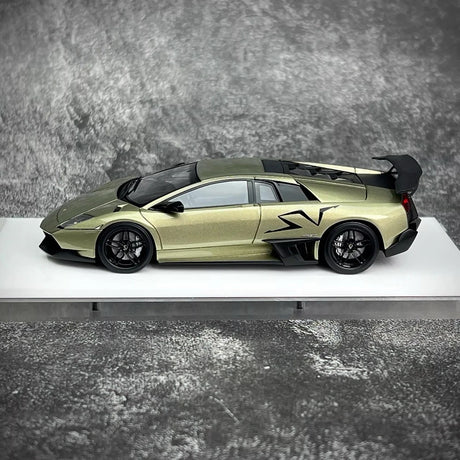 [Make Up] 1:43 Lamborghini 2009 Murcielago LP670-4 SV grijs modelauto Hars