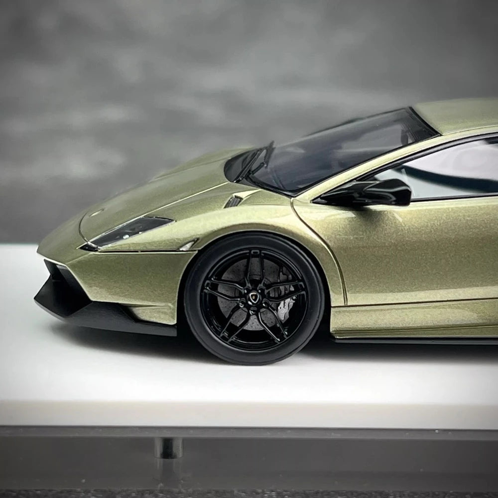 [Make Up] 1:43 Lamborghini 2009 Murcielago LP670-4 SV grijs modelauto Hars