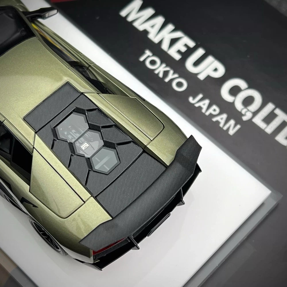 [Make Up] 1:43 Lamborghini 2009 Murcielago LP670-4 SV grijs modelauto Hars