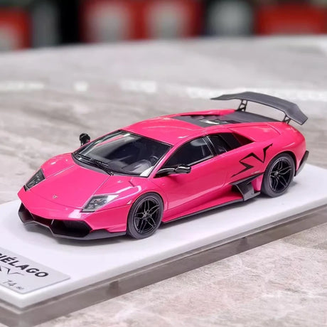 [Make Up] 1:43 Lamborghini 2009 Murcielago LP670-4 SV roze modelauto Hars