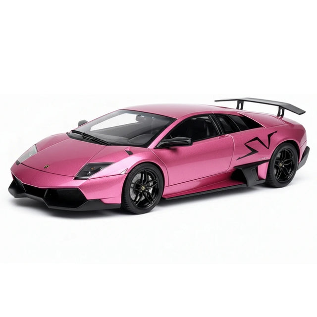 [Make Up] 1:43 Lamborghini 2009 Murcielago LP670-4 SV Pink Model Car Resin