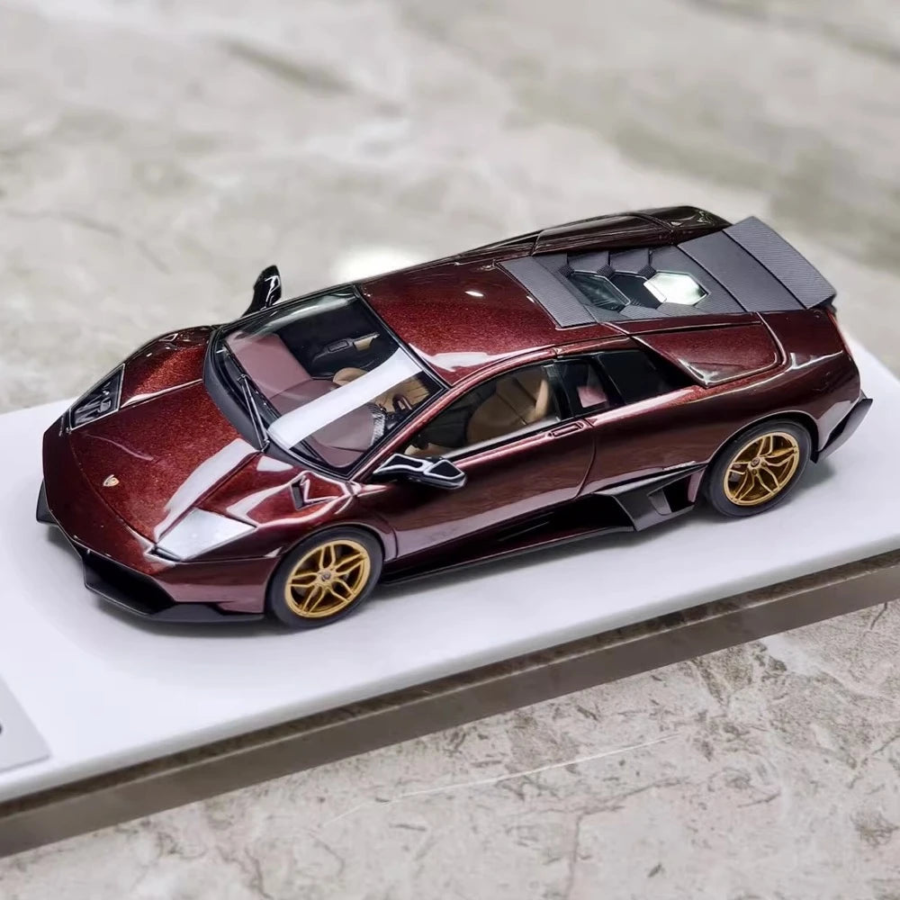 [Make Up] 1:43 Lamborghini 2009 Murcielago LP670-4 SV Wine Model Car Resin