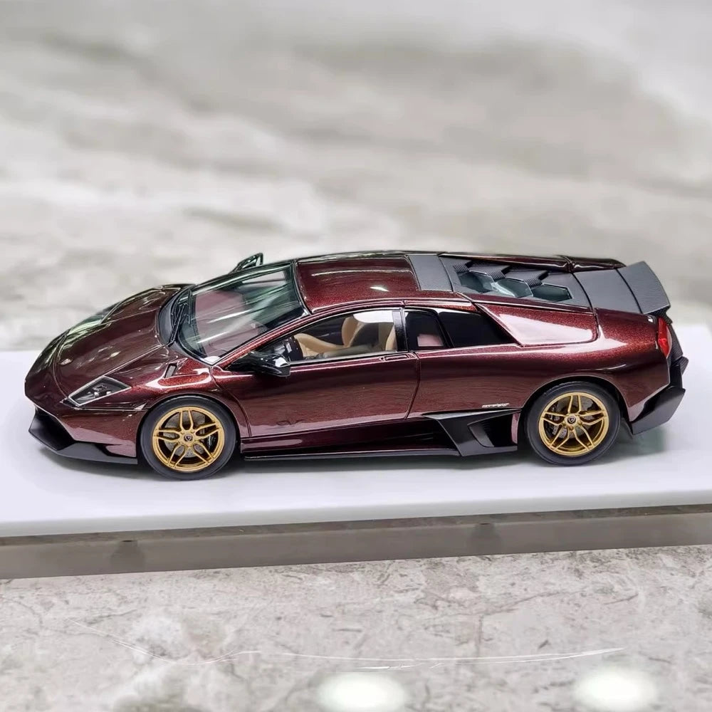 [Make Up] 1:43 Lamborghini 2009 Murcielago LP670-4 SV Wine Model Car Resin