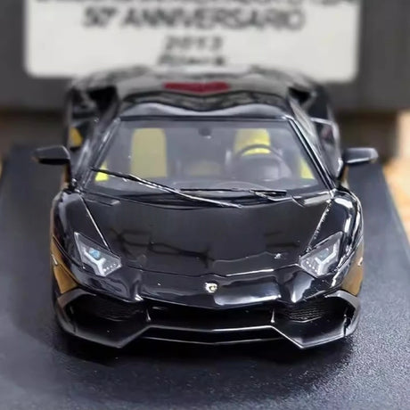 [Make Up] 1:43 Lamborghini 2013 Aventador LP720-4 50th Anniversario Black Model Car Resin