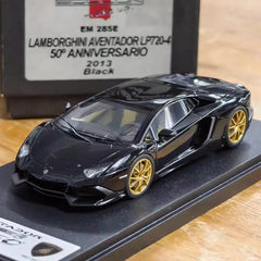 [Make Up] 1:43 Lamborghini 2013 Aventador LP720-4 50th Anniversario noir voiture miniature Resin